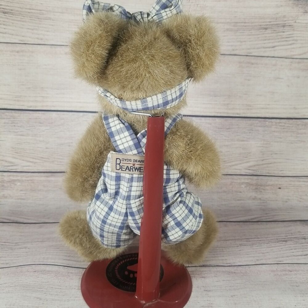 Boyd's Bears Brooke B Bearsley Plush Stuffed Fabric 10" Bear With Tags #917400 - Picture 9 of 16
